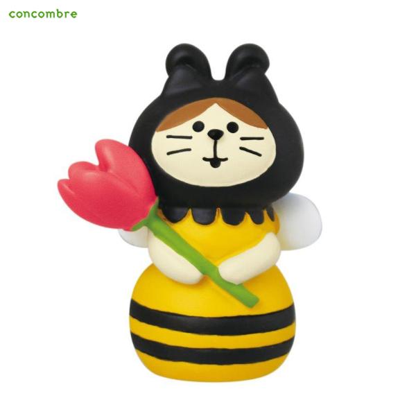 コンコンブル お花の国のアリス フラワーねこずきん みつばち | 小物 置物 飾り マスコット オブ...