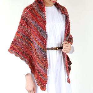 ニットレシピ 三角ショール 編み図 手編み あみもの ニット レシピ 作り図