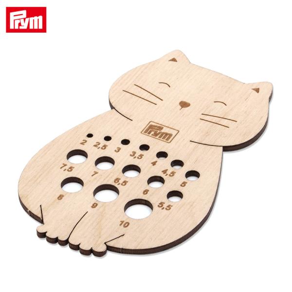 Prym プリム ニッティングピンゲージ ネコ型 2mm〜10mm｜木製 あみもの 編み物用品 ニッ...