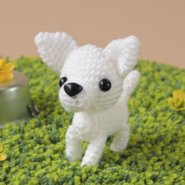 ハマナカ チワワ ホワイト H320-008-001｜あみぐるみ キット 手編み あみもの ほし☆み...