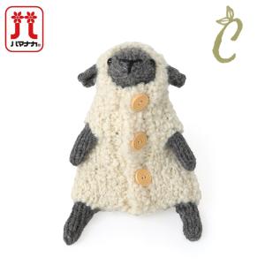 ハマナカ ひつじの着せ替え棒ぐるみ C H320-003-121｜ソノモノ 手編み あみもの キット 編み図付き 棒針編み 干支 未 ヒツジ