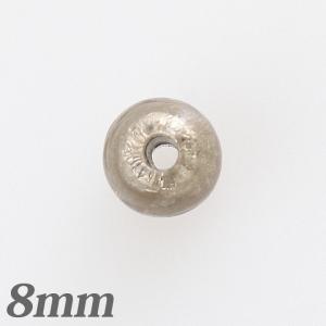 トンボ玉 ラウンド ブラック8mm 6個入   ビーズ ガラス ランプワーク トンボ