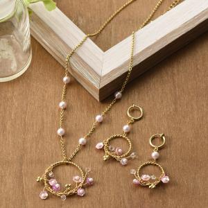 フラワースパンコール アクセサリーキット ピンク BV00132   ワイヤーアクセサリー ワイヤーワーク 期間限定SALE