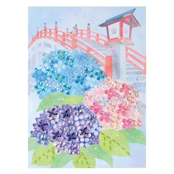 ビーズデコール 紫陽花 (6月) BHD-154 | キット 手作り インテリア 日本の四季 6月 ...