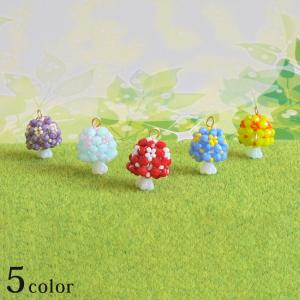 数量限定 ホビックス 秋の実りきのこ チャーム | ビーズ キット hobbix かわいい キノコ 簡単 チェコビーズ FP ファイヤーポリッシュ