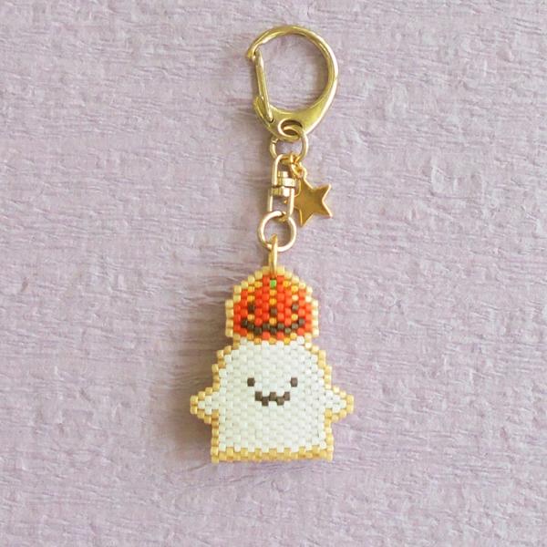 京都・西陣 ホビックス ビーズキット アイシング かぼちゃおばけPB-336 ビーズステッチキット ...