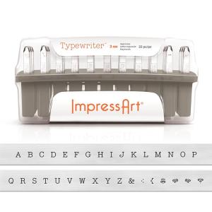 ImpressArt レタースタンプ 3mm 大文字 タイプライター   インプレスアート スタンプ 刻印 印 数字 ImpressArt MIYUKI