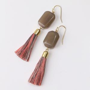 MAYGLOBE かんたん手作りキット レジンビーズ×タッセルピアス ZZ19006-1   メイグローブビーズ クラフトアクセサリーキット ビーズキット 手芸キット