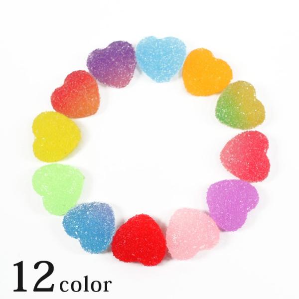 デコパーツ シュガーグミ ハート | フェイクスイーツ スイーツモチーフ 貼り付けパーツ  トーカイ...