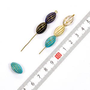 ヴィンテージアクリル ナツメ 15×9mm 6...の詳細画像1