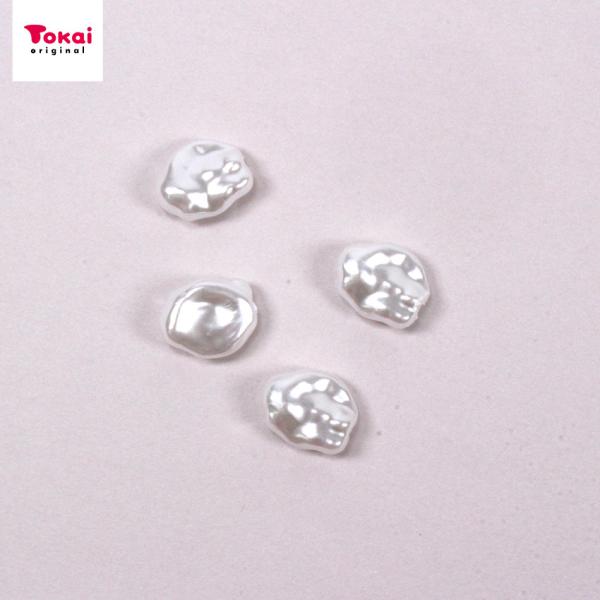 バロックパールビーズ 12×14mm ホワイト 4個入 | バロック パール ビーズ ネックレス ピ...