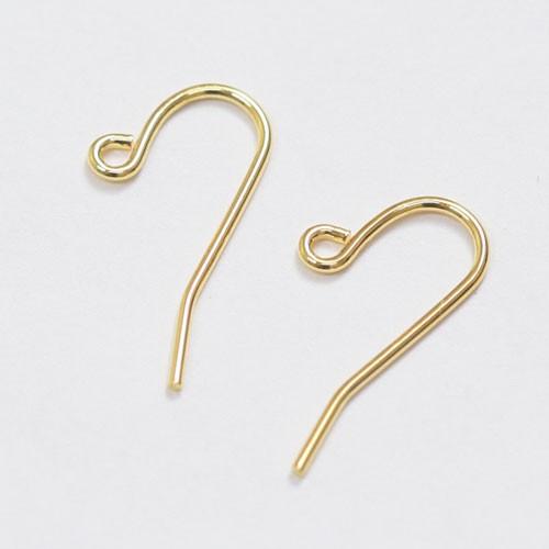 ピアス 金具 フックピアス ゴールド｜パーツ ピアスパーツ ピアス金具 アクセサリー金具 アクセサリ...