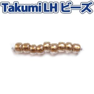 ビーズ グラスビーズ TakumiLHビーズ 丸小 989 パール／アーモンド