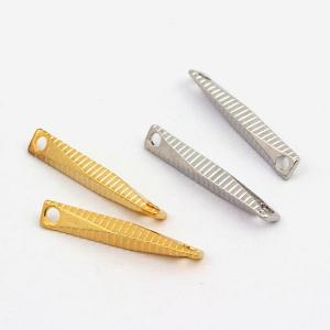 ビーズ メタリック メタルバー 両穴 17mm シルバー ゴールド ビーズ 金具 メタルバー 17mmパーツ
