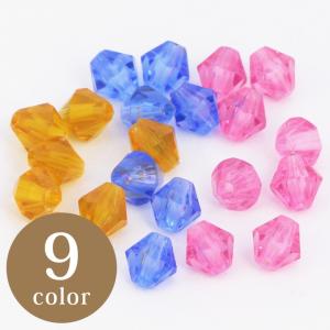 ビーズ ソロバン型 アクリルカットビーズ 6mm クリスタル｜ビーズ｜アクリルビーズ｜手芸｜ハンドメイド｜
