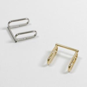 帯留めパーツ パイプ型 17×20mm 1個入り | アクセサリー金具 帯どめ 帯