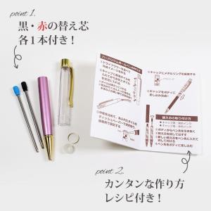 ハーバリウムボールペン 本体 6色(交換芯2本...の詳細画像1