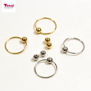 イヤリング 金具 10mm 玉付  1ペア   イヤリング金具 アクセサリー パーツ ハンドメイド 日本製 トーカイ