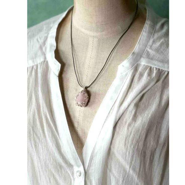 【在庫限り】YOGOX 恋に効く ローズクォーツペンダントキット  | アクセサリーキット ワイヤー...