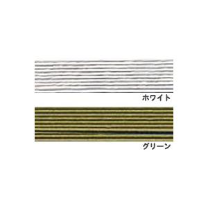 フラワー 地巻ワイヤー ホワイト/グリーン ＃26 長さ72cm