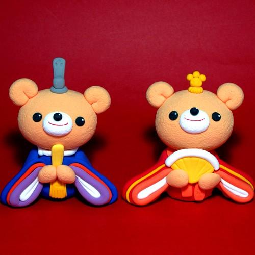 粘土 軽量粘土 天使のねんど・クレイマジック 工作キット くまちゃんびな