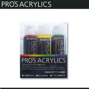 粘土 用具 絵具 アクリル絵具 プロスアクリックス 6色セット