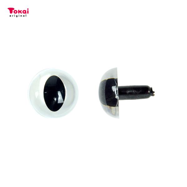 キャット・アイ 18mm クリア 2ケ入り | 羊毛フェルト フェルト羊毛 フェルトマスコット ぬい...