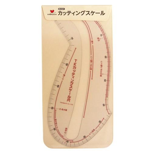カッティングスケール 05-531 | 裁縫道具 ソーイング道具 製図用具 定規 スケール 曲線 洋...