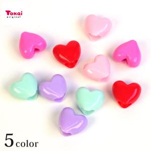 CraftCafe ゆめふわ ハート形 ループエンド 2個入り 副資材 ループエンド かわいい ゆめふわ ハート ひも止め パーツ 金具