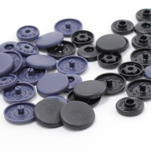 CraftCafe 簡単プラホック 約15mm 5組入り ブラック・ネイビー｜ワンタッチプラスナップ