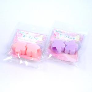 CraftCafe ゆめふわ 花形 ループエンド2個入   副資材 ループエンド かわいい ゆめふわ ハート ひも止め パーツ 入園 入学