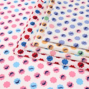 カットクロス ペコちゃんミルキー シーチング 50cm｜生地 布 布地  はぎれ カット布 カットクロス 不二家 ミルキー ぺこちゃん 薄手 薄地