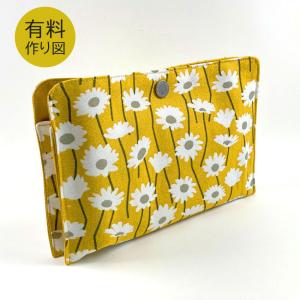 作り図 かんたんマチ付 ぺたんこポーチ｜レシピ パターン