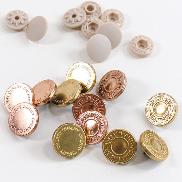 CHERRY LABEL プラスチックスナップ15mm 3組入 SMS | サンメタルスナップ カジ...