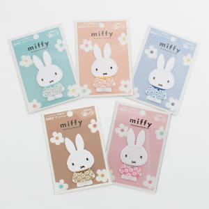 miffy ミッフィー フラワーワンピース ワッペン   ワッペン アップリケ シールタイプ アイロン接着 キャラクター 入園 入学 通園 新生活