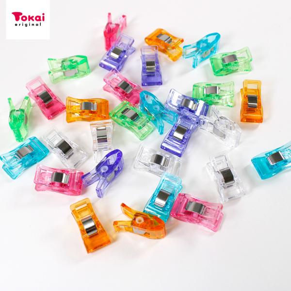 ハンドクリップ アソート 30個入 | 仮止め ソーイング 待ち針 裁縫道具 ソーイング道具 大容量...