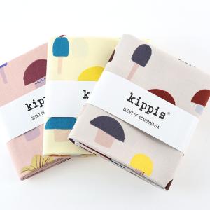 kippis いろいろなきのこ オックス 50cm カットクロス 生地 布 布地 はぎれ カット布 北欧風 北欧柄 北欧テイスト キッピス シエネット キノコ マッシュルーム