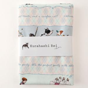 KurahashiRei くらはしれい 秘密のお茶会 オックス 50cm カットクロス｜生地 布 布地 はぎれ カット布 カットクロス コットン100％ レトロ ノスタルジック