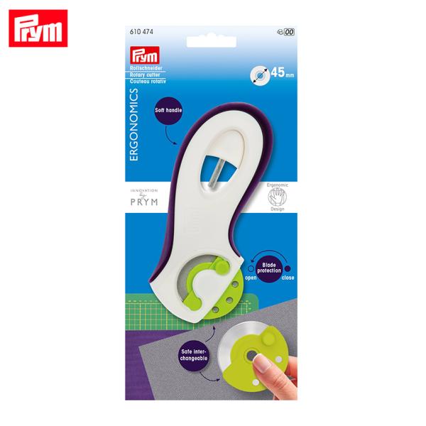 Prym プリム エルゴノミクス ロータリーカッター 45mm 610474 | 布 ビニール ゴム...