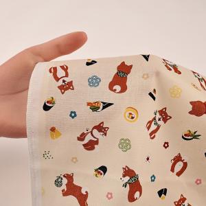 お散歩日より 柴犬総柄 シーチング 50cm ...の詳細画像5