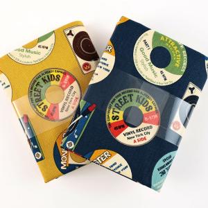 レコード柄 オックス 50cm カットクロス ...の詳細画像1