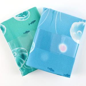 クラゲ柄 オックス 50cm カットクロス |...の詳細画像1