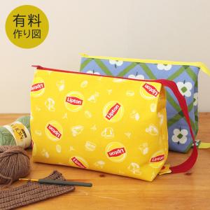 作り図 モバ編みポーチ | パターン トーカイ 作り方 レシピ ソーイング 洋裁 裁縫 編み物 あみもの 手編み 手あみ 編み物ポーチ