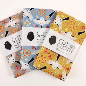 生地 布 KOTORITACHI 舞うシマエナガ オックス 50cm カットクロス | 布地 はぎれ カット布 高原綾 小鳥たち かわいい