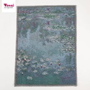 生地 布 絵画ジャガード 睡蓮 カットクロス | 布地 はぎれ カット布 絵画 ジャガード モネ レシピ付き すいれん
