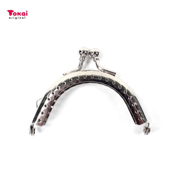 穴あき口金 丸 6cm シルバー | ハンドメイド 手芸 トーカイ