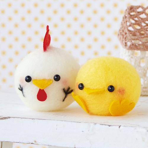 クラフト フェルト手芸 フェルト羊毛 キット ハマナカ アクレーヌキット ぴよこっこ