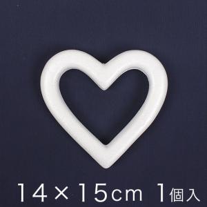 リース型(ハート)スチロール 14×15cm 1...の商品画像