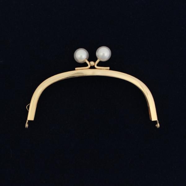 クラフト 副資材 パールつまみ口金 12cm ゴールド CH-106PG