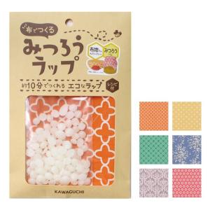 布でつくる みつろうラップ 布地みつろうセット 作り方レシピ付き キット（布地アソート） | 蜜蝋 蜜ろう 布ラップ エコ